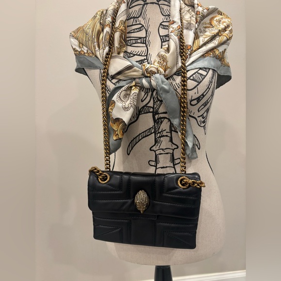 Kurt Geiger Black Quilted Leather Handbag with Gold Hardware, NWOT - Picture 4 of 8